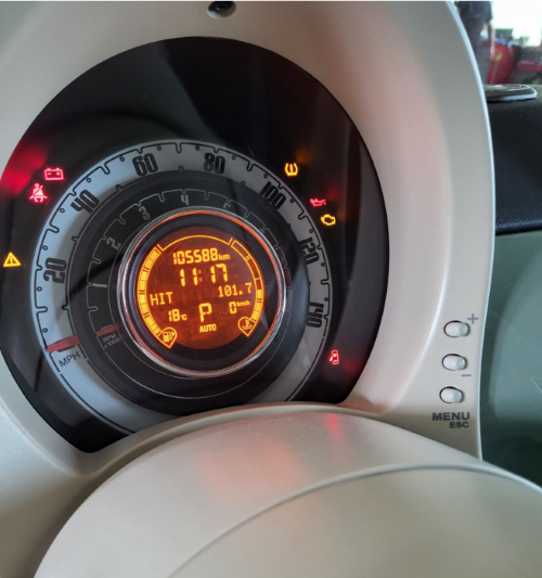 Скидання сервісного інтервалу Fiat 500, Європа та Америка
