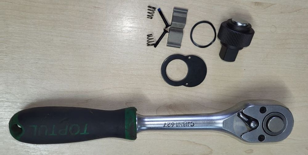 Instructions for replacing the repair kit CLBC1616 ratchet TOPTUL CJBM1627